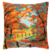 Cross Stitch Kit: Cushion: Autumn Landscape