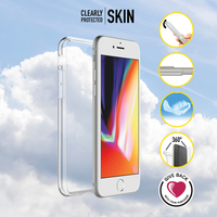 OtterBox Clearly Protected Skin - Funda de Protección Ultra Fina y Flexible, Transparente para Apple iPhone SE (2020)/7/8 - Funda