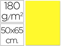 Cartulina Liderpapel 50X65 cm 180G/M2 Amarillo