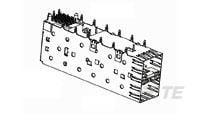 Käfig mit integriertem Stecker, 40-polig, RM 0.8 mm, abgewinkelt, schwarz, 21702