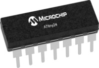 AVR Mikrocontroller, 8 bit, 20 MHz, DIP-14, ATTINY24-20PU