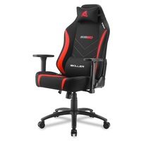 Sharkoon Gamer szék - Skiller SGS20 Fabric Red (állítható magasság; állítható kartámasz; szövet; acél talp; 120kg-ig)