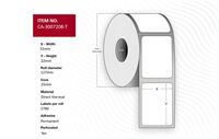 Label 31 x 22mm, Core 25mm, , Direct Thermal, Coated, ,