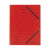 Einschlagmappe A4 Colorspan mit Gummizug rot, Colorspan-Karton, 355 g/qm