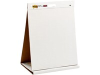Post-it® Super Sticky Zelfklevende Table Top Flipchart, 584 x 508 mm, Wit (blok 20 vel)