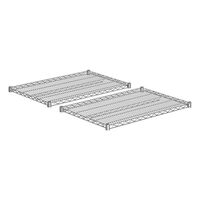 Shelf for steel mesh shelf unit, chrome plated
