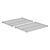 Shelf for steel mesh shelf unit, chrome plated