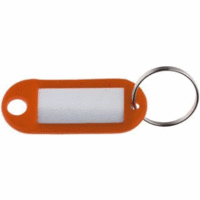 Schlüsselanhänger Kunststoff VE=10 Stück orange