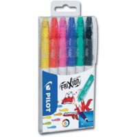 Faserstift FriXion Colors 0,4mm 6 Farben im Etui