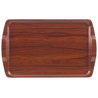 Cambro Room Service Tray with Walnut Handles 640X400mm Serving Platter