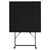 Bolero Square Pavement Style Steel Table in Black - Fold Away Construction