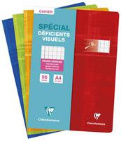CLAIREFONTAINE Cahier déficients visuels reliure piqûre 21x29,7cm 96p Séyès noir 2,5mm agrandis 10/10