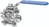Exemplarische Darstellung: Edelstahl-Kugelhahn 3-teilig, voller Durchgang, Anschweißenden