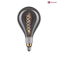 LED Filament BIG DROP, Doppel-Spiral, Ø 16cm / L 30cm, 230V, E27, 7W 1800K 200lm, dimmbar, Rauchglas