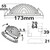 LED Einbau-Downlight LUNA, indirektes Licht, IP20, nicht dimmbar, weiß, 18W 4000K 1100lm 120°