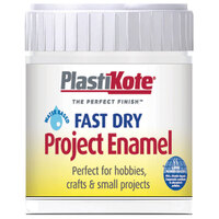 PlastiKote 440.0000004.067 Fast Dry Enamel Paint B4 Bottle White Gloss 59ml
