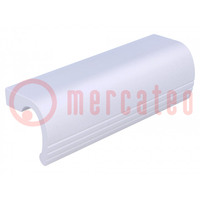 Handle; aluminium; H: 32mm; L: 110mm; W: 33mm; Mounting: M6x9 screw