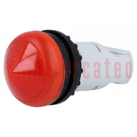 Controlelampje; 22mm; RMQ-Titan; -25÷70°C; Ø22,5mm; IP67; rood