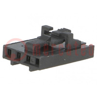 Plug; wire-board; female; 2.54mm; PIN: 4; w/o contacts; for cable