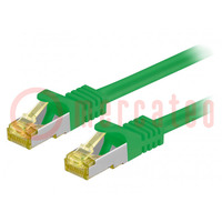 Patch cord; S/FTP; 6a; Line; Cu; LSZH; grün; 20m; 26AWG