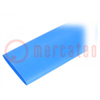Heat shrink sleeve; 2: 1; 38.1mm; L: 1.2m; blue; polyolefine; 5pcs.