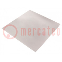 Shielding mat; 240x240x0.05mm; Permeability: 20; self-adhesive