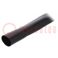 Insulating tube; PVC; black; -20÷125°C; Øint: 18mm; L: 10m; UL94V-0