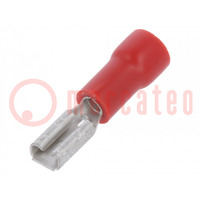 Terminal: flat; 2.8mm; 0.5mm; female; 0.5÷1mm2; crimped; for cable