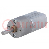 Motor: DC; with gearbox; 12VDC; 1.6A; Shaft: D spring; 225rpm; 63: 1