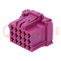 Connector: automotive; MCP 2.8; female; plug; for cable; PIN: 15