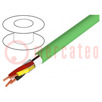 Wire; 2x2x0.8mm; EiB/KNX,data transmission; wire; Cu; PVC; green