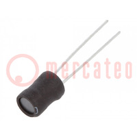 Inductor: wire; THT; 100uH; Ioper: 530mA; 680mΩ; ±10%; Ø5.5x7.5mm