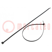 Cable tie; L: 380mm; W: 4.8mm; polyamide; 222N; black; Ømax: 108mm