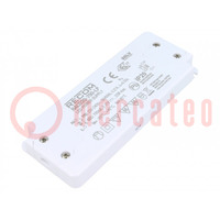 Power supply: switched-mode; LED; 20W; 2÷31VDC; 700mA; 198÷264VAC