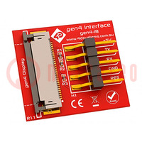 Adapter 5pin ZIF 30; Interfejs: GPIO,serial,SPI; -15÷65°C