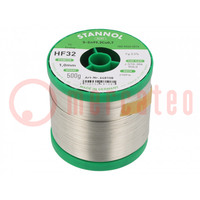 Soldering wire; Sn99,3Cu0,7; 1mm; 0.5kg; lead free; reel; 227°C