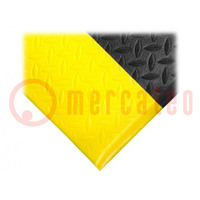 Anti fatigue mat; Width: 0.9m; L: 18.3m; foam,PVC; black; reel