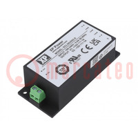 Power supply: switched-mode; for building in; 30W; 15VDC; 1A; 83%