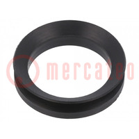 V-ring afdichting; NBR-rubber; D.as: 27÷29mm; L: 7,5mm; Ø: 25mm