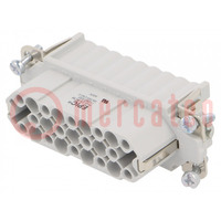 Connector: HDC; female; EPIC H-D; PIN: 26; 25+PE; size H-A 16; 10A