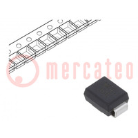 Dióda: TVS; 600W; 30V; 14,7A; kétirányú; ±5%; DO214AA