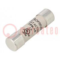 Fuse: fuse; quick blow; 1A; 600VAC; 600VDC; cylindrical,industrial
