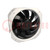 Fan: AC; axial; 230VAC; 225x225x80mm; 935m3/h; ball bearing; IP44