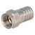 Plug; F; male; straight; 75Ω; RG6; crimped (hex); for cable