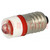 Lámpara LED; rojo; E10; 24VDC; 24VAC