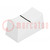 Bouton: glissière; blanc; 23x11x11mm; largeur de glissière 3/4mm