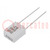 Capacitor: metallized PPS; SMR; 220nF; 7.2x4.5x9mm; THT; ±5%; 5mm