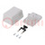 Enclosure: for power supplies; X: 52mm; Y: 70mm; Z: 47mm; ABS; grey