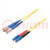 Patch cord a fibra ottica; FC/UPC,LC/UPC; 3m; giallo; Gold
