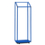 Modellbeispiel: Müllsackständer -Cubo Aurelio- für 1000 Liter in enzianblau (Art. 17052) mit Fahrwerksatz (Art. 17073)